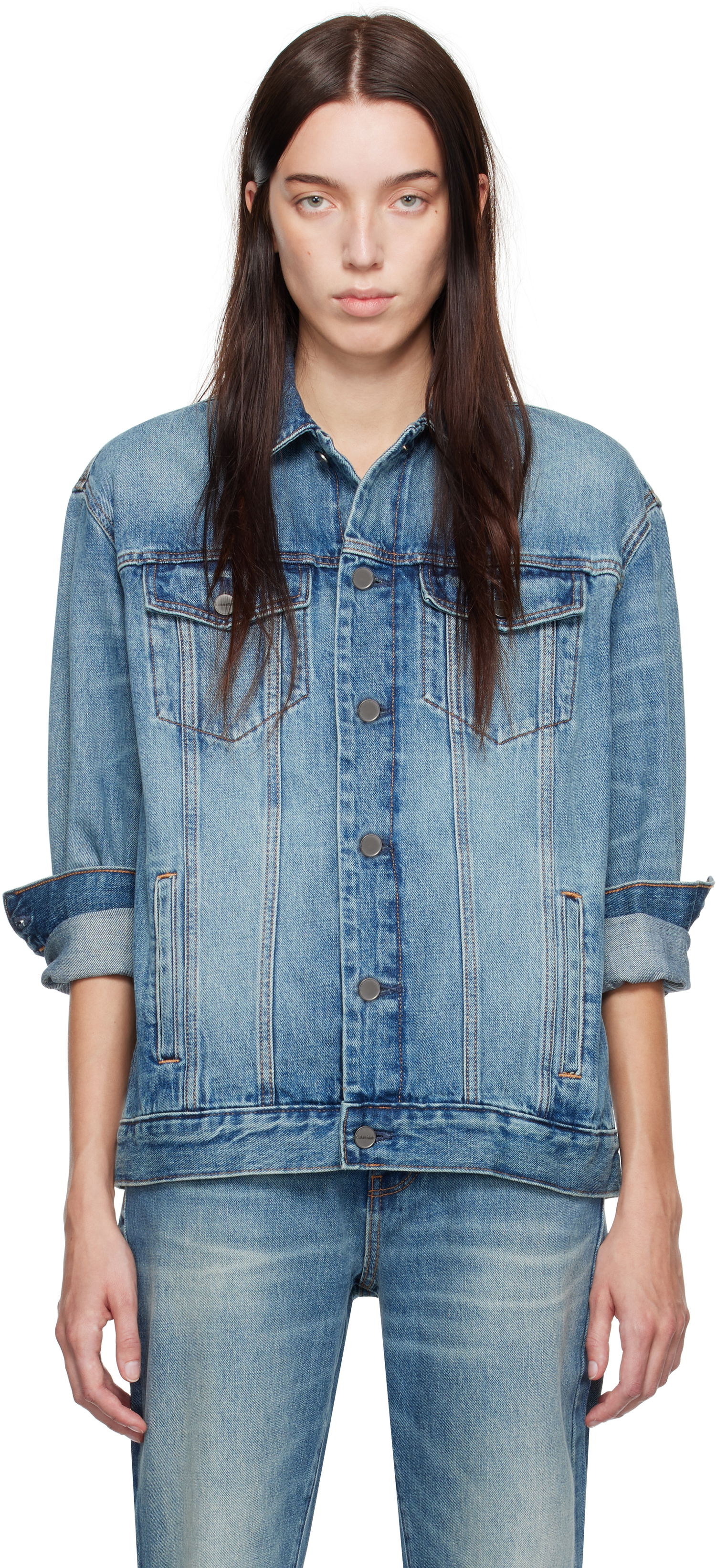 Takki CALVIN KLEIN Denim Jacket Sininen | 81WL703-PTI, 0