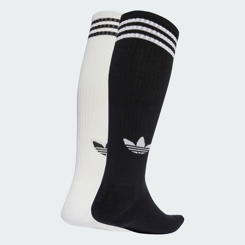 Sukat adidas Performance 3-Stripes Knee Socks - 2 Pairs Valkoinen | JV7413