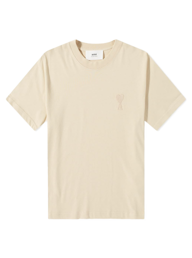 T-paita AMI Tonal Heavy Cotton Small A Logo Tee Beige | UTS004-726-714