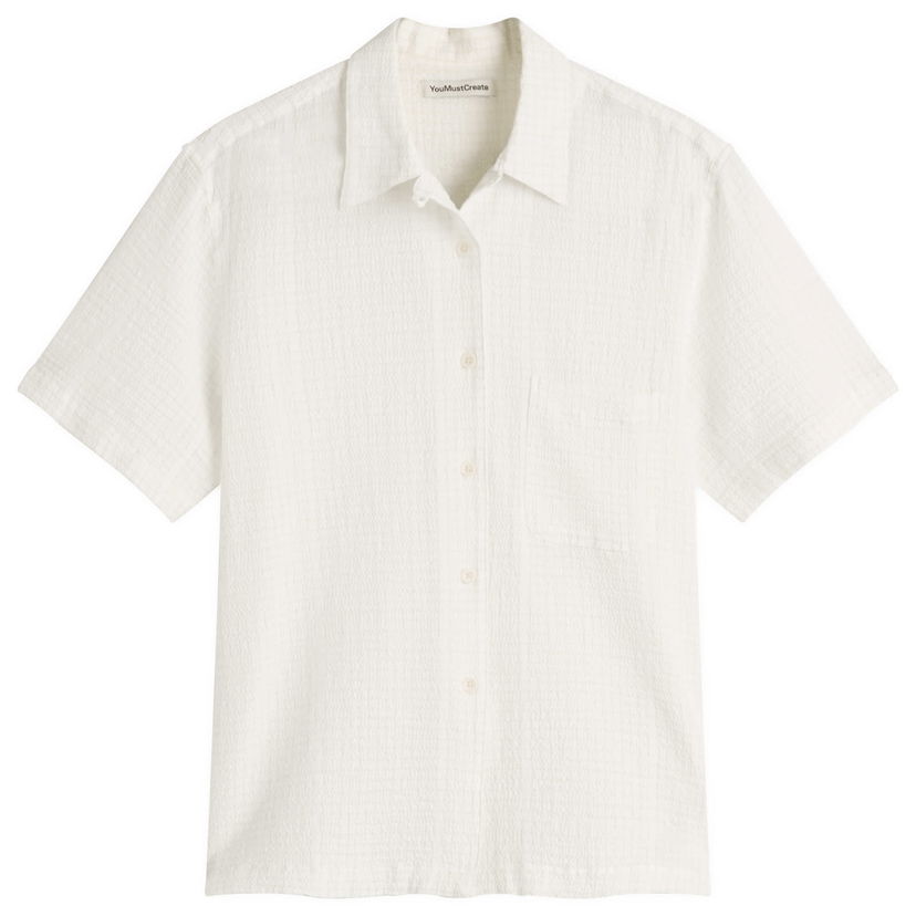 Paita YMC YMC Vegas Shirt, Size Large Valkoinen | Q2YMD-10