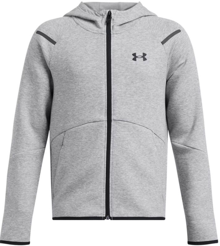 Huppari Under Armour Unstoppable Fleece Full-Zip Hoodie Harmaa | 1386687-011