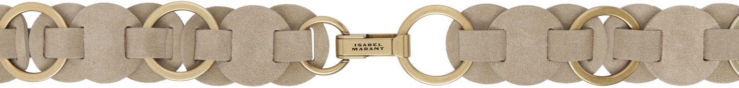 Vyöt ISABEL MARANT Isabel Marant Lota Suede Belt Beige | CE344CFA-C2B03A, 0