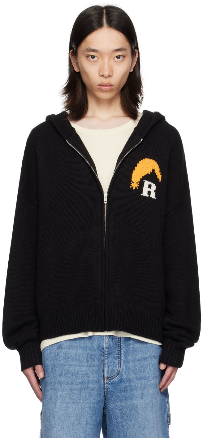 Huppari Rhude Hoodie With Logo Musta | RHPF24HO01867