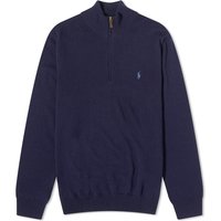 Huppari Polo by Ralph Lauren Polo Ralph Lauren  Lambswool Half Zip Knit Hunter Tummansininen | 710876756001, 1