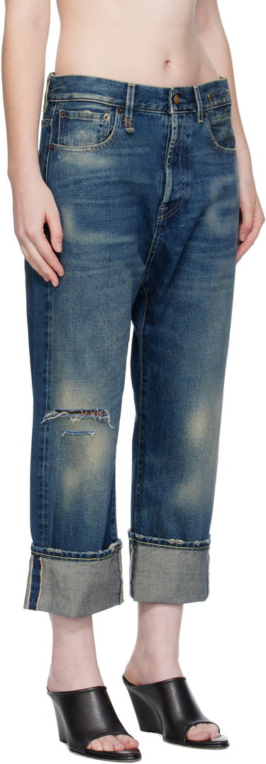 Jeans R13 R13 Cuffed Tailored Drop Cropped Jeans Sininen | R13WD194-D341C, 1