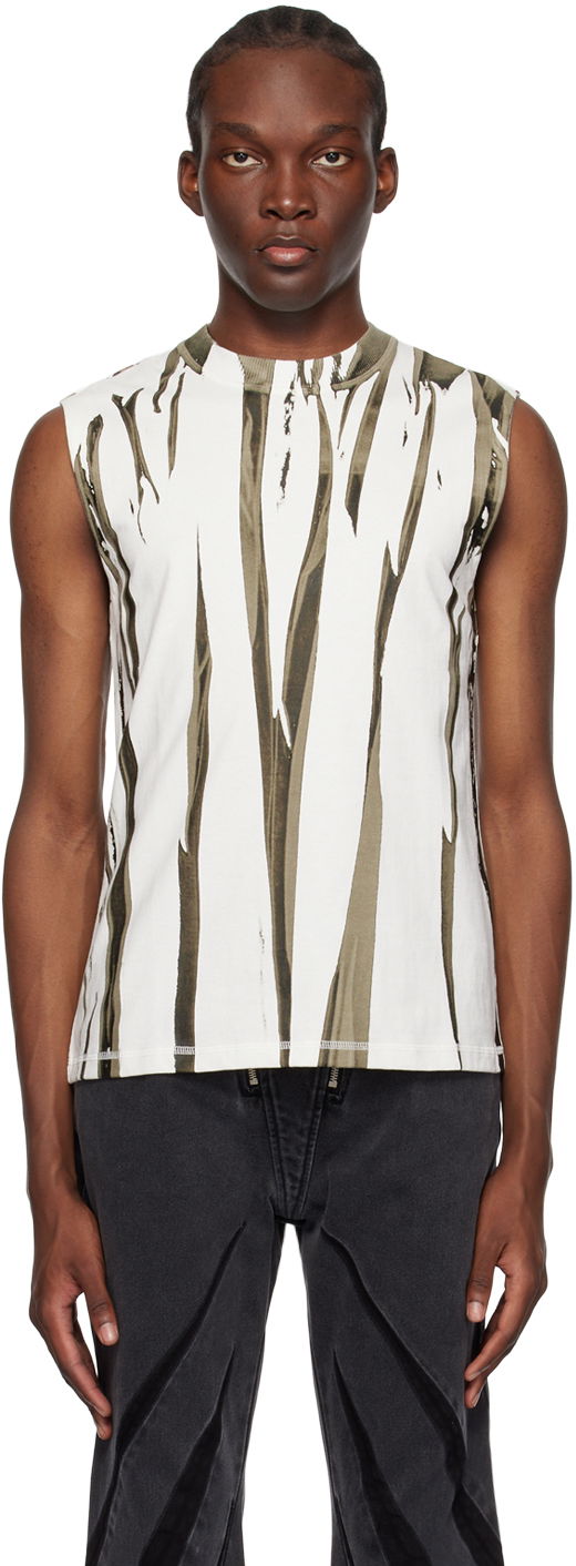 Tankkitoppi Dion Lee Fang Print Sleeveless Top Valkoinen | C3142P23