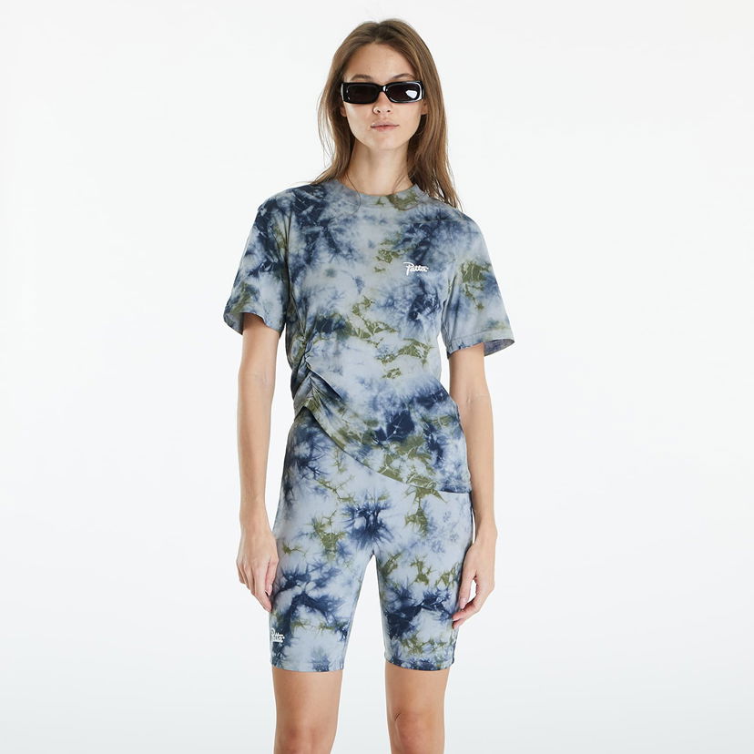 T-paita Patta Femme Tie Dye Cropped Ruched T-Shirt Quarry Monivärinen | POC-BF24-1000-290-0003-135