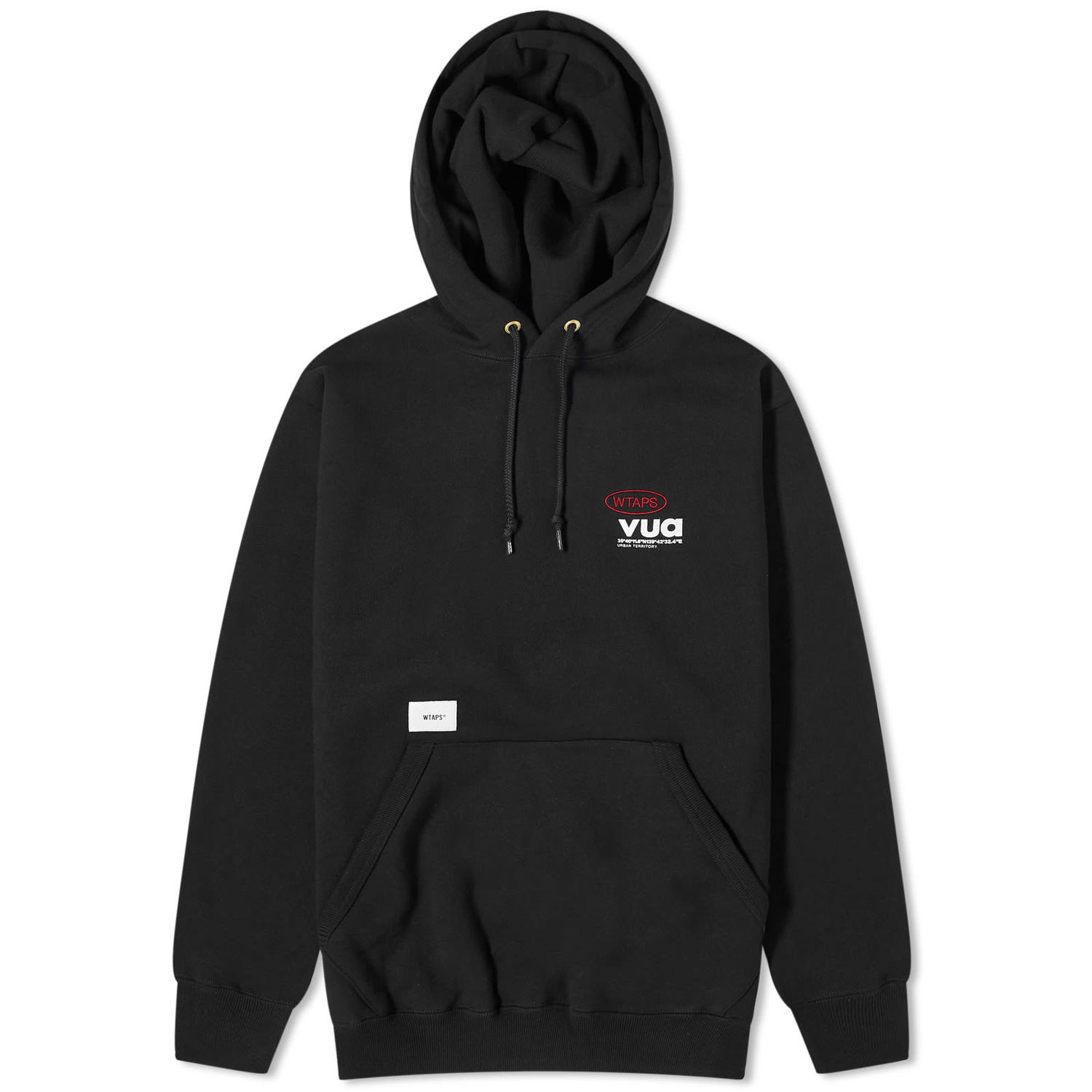 Huppari WTAPS 10 Embroided Pullover Hoodie Musta | 232ATDT-CSM10-BLK, 0