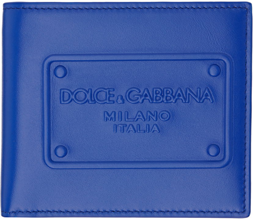 Lompakko Dolce & Gabbana Blue Raised Logo Wallet Sininen | BP1321AG218