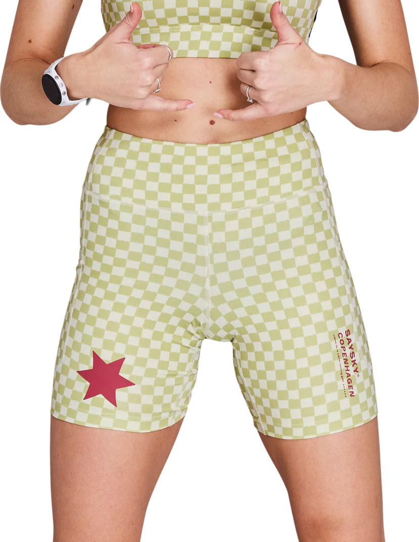 Shortsit Saysky Saysky Checker Combat+ 7" Short Tights Vihreä | nwrst30c1034