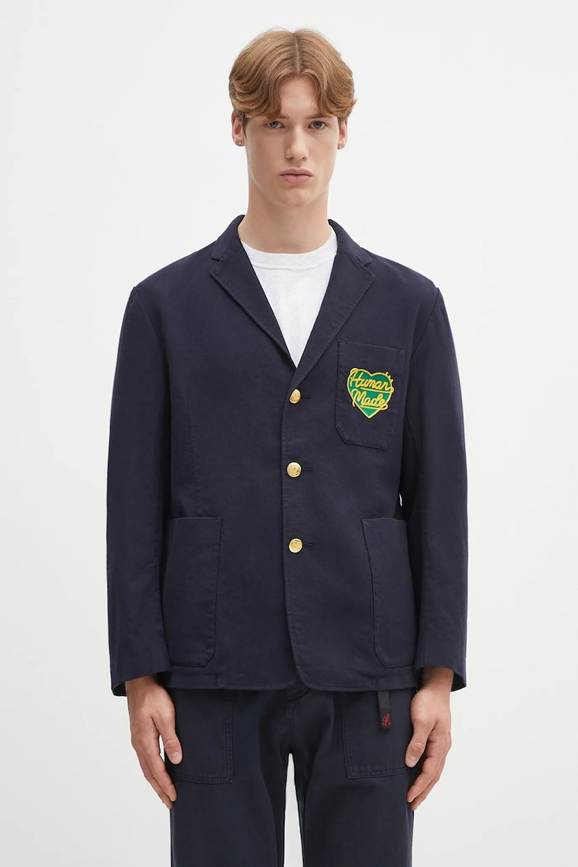 Takki Human Made Human Made Wool Blend Blazer Tummansininen | HM29JK022