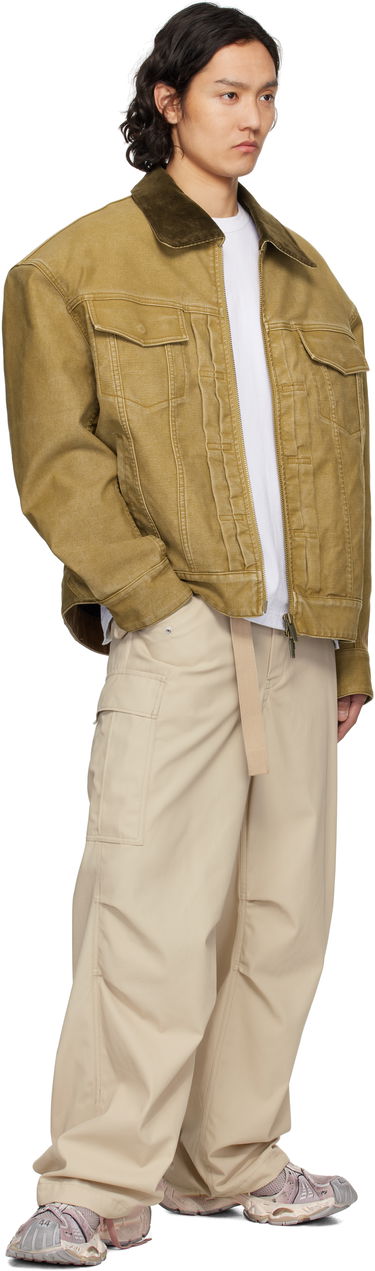Takki Feng Chen Wang Feng Chen Wang Washed Canvas Workwear Jacket Keltainen | FUS19JK11, 3
