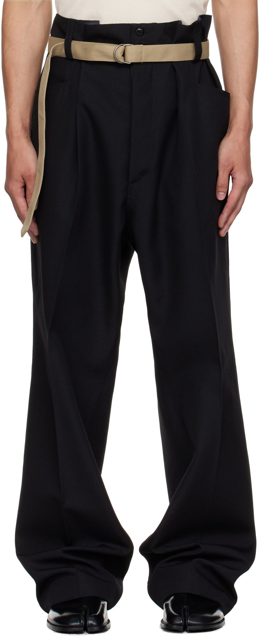 Housut Maison Margiela Maison Margiela Wool Trousers Musta | S50KA0688 M35518