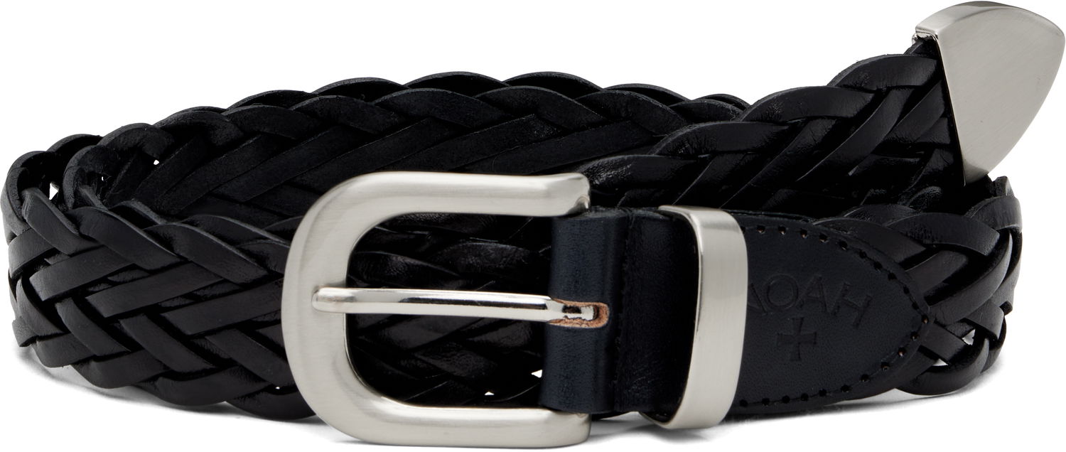 Vyöt Noah Noah Braided Leather Belt Musta | A291FW24BLK, 0