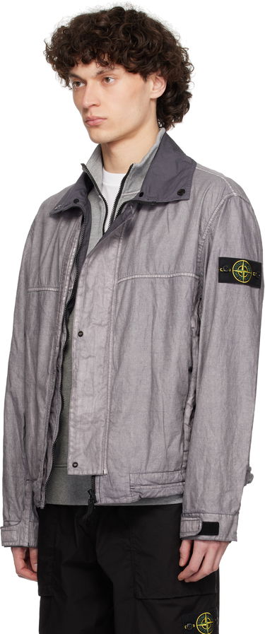 Tuulitakki Stone Island Stone Island Raw Linen Plated Jacket Harmaa | K1S15 4100039 S0030, 3