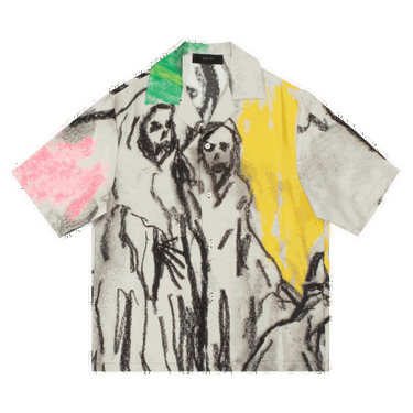 Paita AMIRI x Wes Lang Reaper Bowling Shirt Monivärinen | AW22MSS003 900 MULT, 0