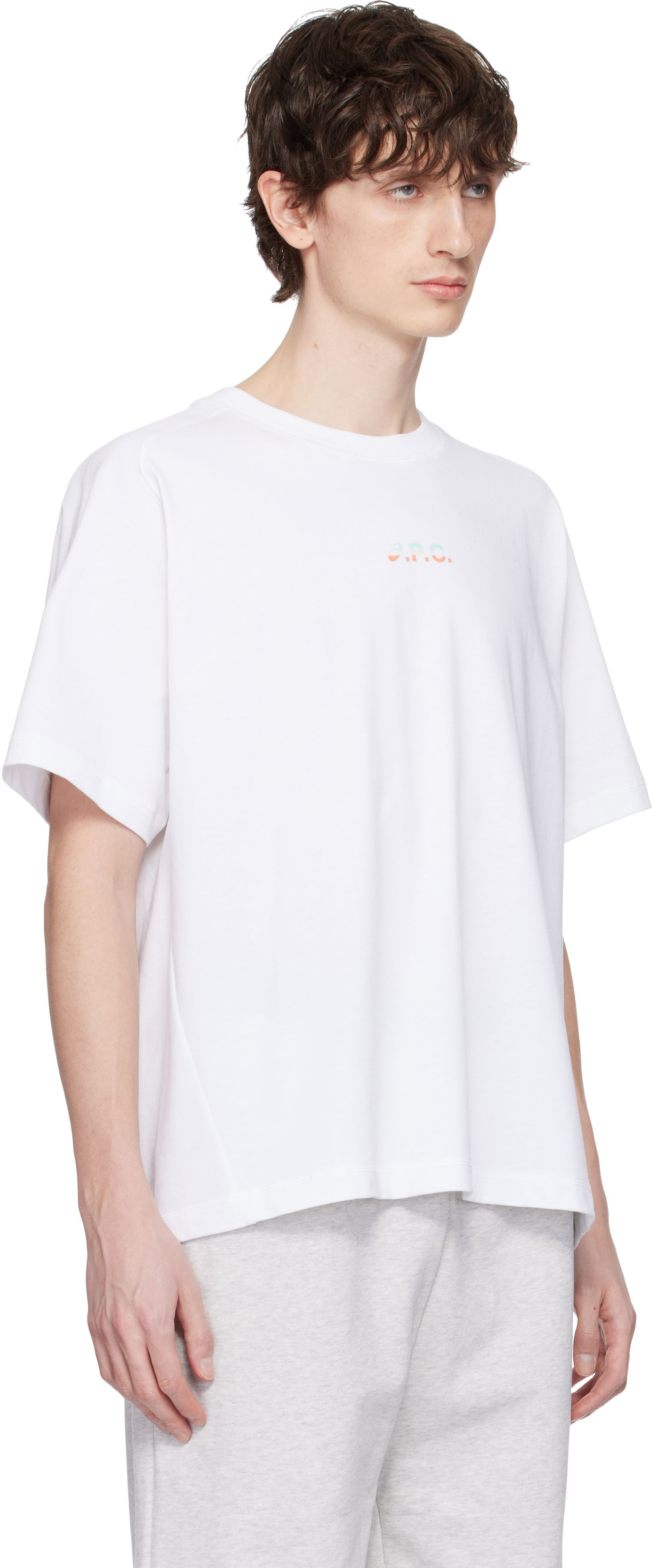 T-paita A.P.C. A.P.C. ASICS Edition Wind T-Shirt Valkoinen | COEAV-H26453, 1