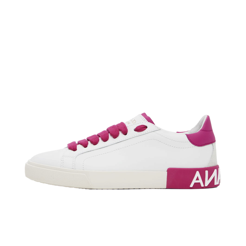 Tennarit ja kengät Dolce & Gabbana White Portofino Vintage Sneakers Valkoinen | CK2203 AM779