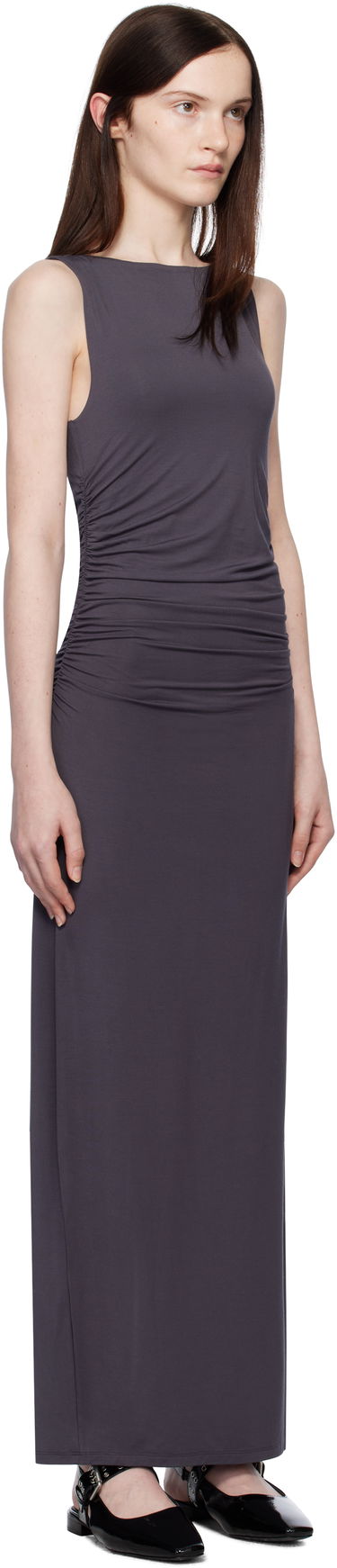 Mekko rag & bone rag & bone Luca Shirred Maxi Dress Harmaa | WAC24F3004RT04, 1