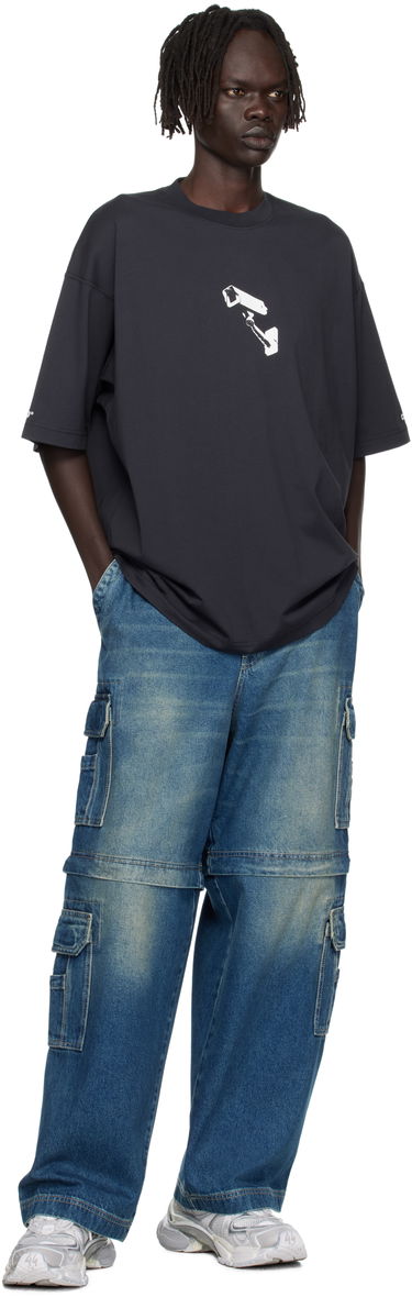 T-paita VETEMENTS VETEMENTS 'CCTV' Oversized T-Shirt Musta | UH76TR440B, 3