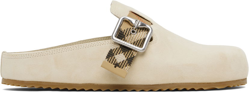 Vaatteet Burberry Burberry Urchin Suede Mules Beige | 8113303