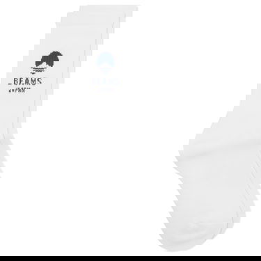 Sukat BEAMS Logo Socks, Size Large Valkoinen | 56430018655-2, 1