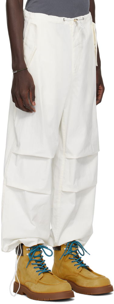 Cargo housut Dion Lee Parachute Trousers with Drawstring Waist Beige | C2100R23, 4