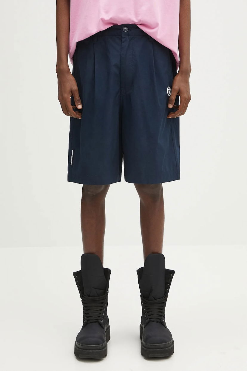 Shortsit AAPE by A Bathing Ape AAPE Now Woven Shorts Tummansininen | AAPSPMB670XXO