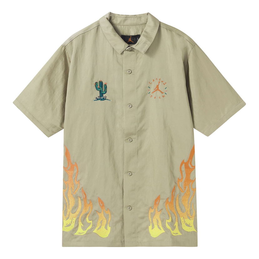 Paita Jordan Cactus Jack Button-Down Shirt Vihreä | CW3131-247