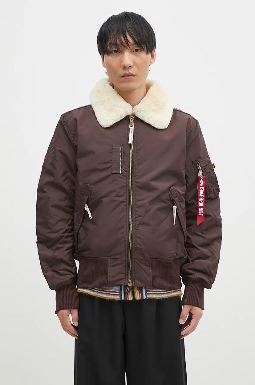 Bomber-takki Alpha Industries Injector III Bomber Jacket Ruskea | 143104