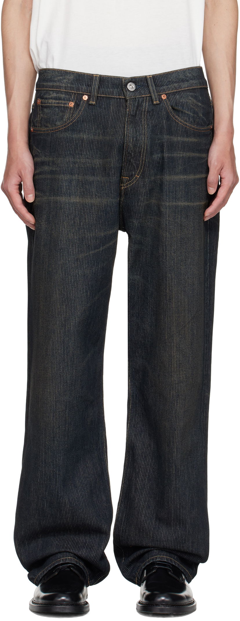 Jeans OUR LEGACY OUR LEGACY Third Cut Striped Jeans Sininen | M4255TC