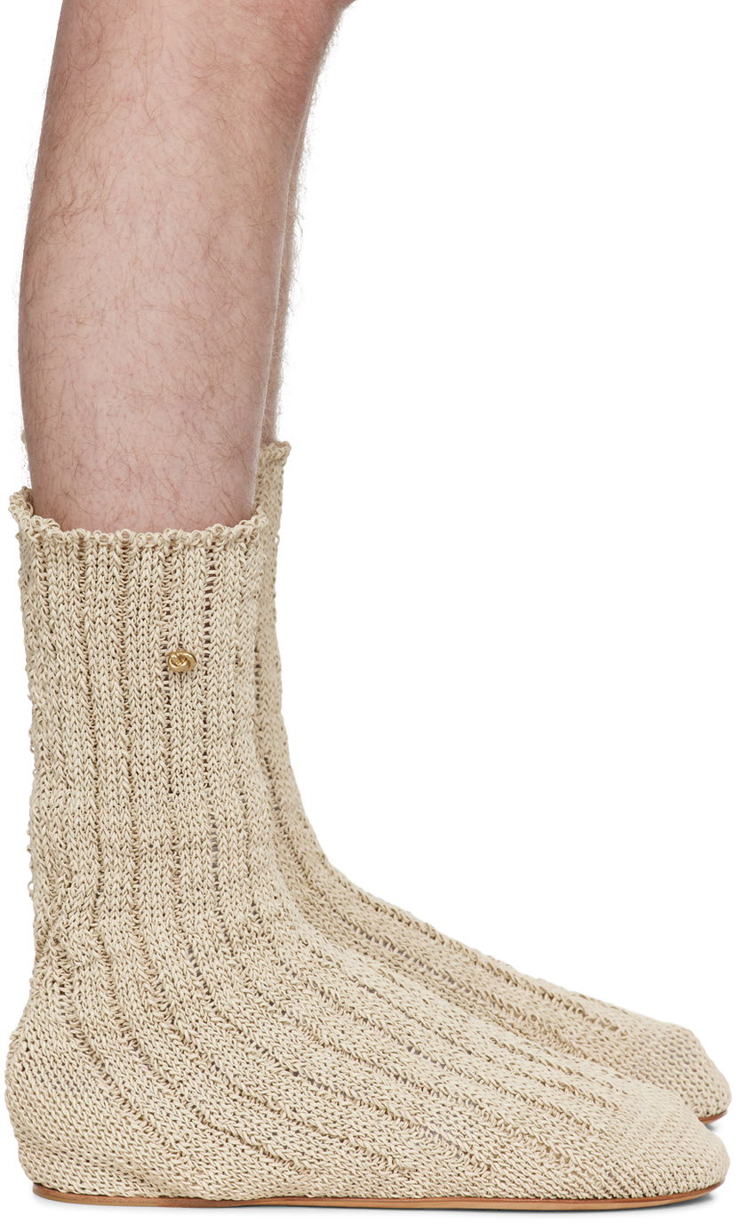 Tennarit ja kengät Bottega Veneta Domenica Boots Beige | 765163 V3H60