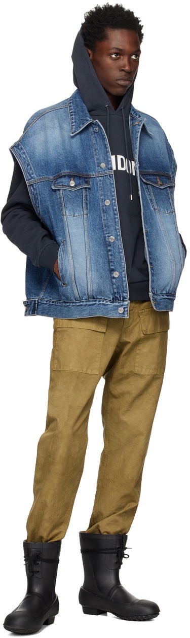 Liivi We11done We11done Oversized Trucker Vest Sininen | WD-DV3-22-385-U-BL, 3
