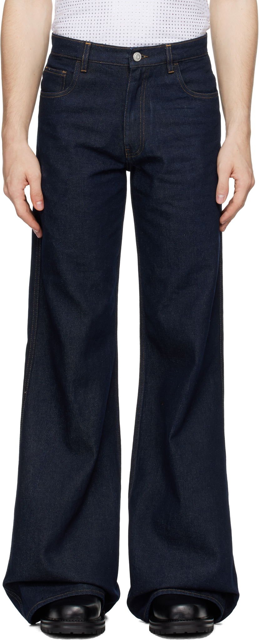 Jeans Coperni Coperni Wide Leg Jeans Sininen | COPP95F2013MEN