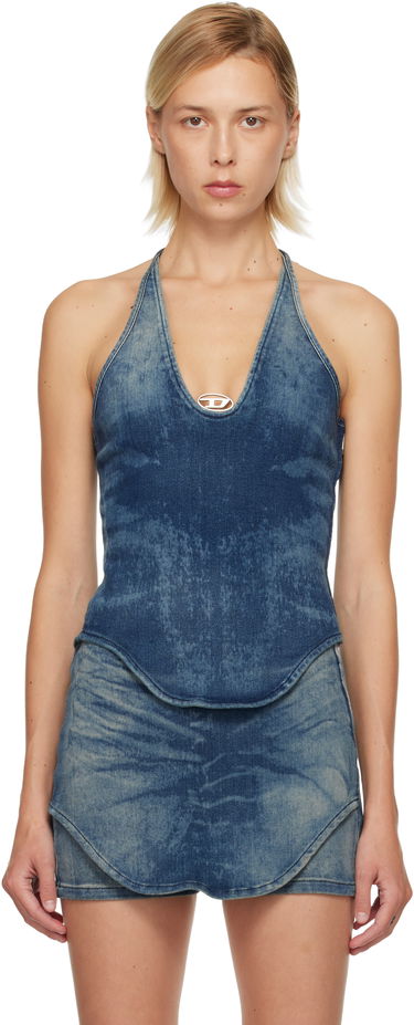 Tankkitoppi Diesel De-Janice-S Denim Halter Top Sininen | A19027 09M95, 0