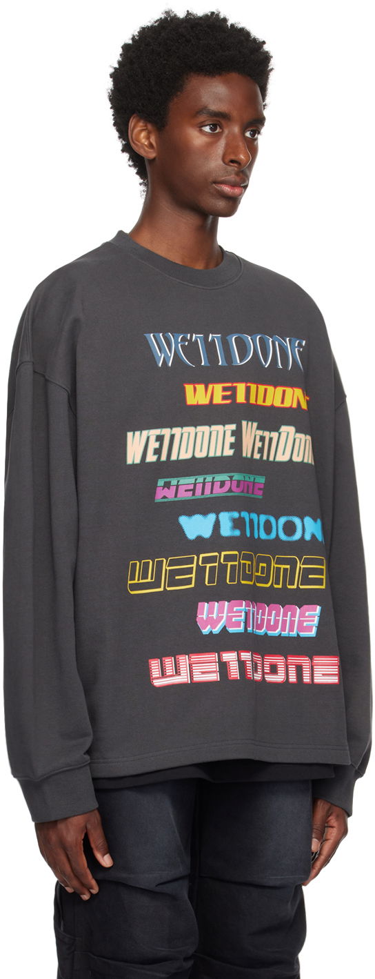 Huppari We11done We11done Graphic Sweatshirt Harmaa | WD-TP5-19-114-U-CH, 1