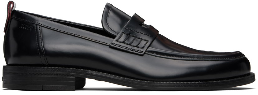 Tennarit ja kengät BOSS HUGO Leather Loafers with Rubber Sole Musta | 50548591