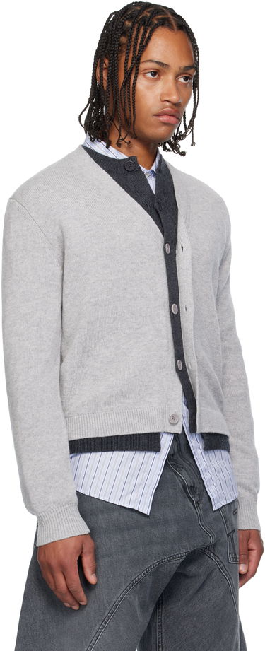 Villapaita JW Anderson JW Anderson Layered Cardigan Harmaa | KW1434-YN0423, 1