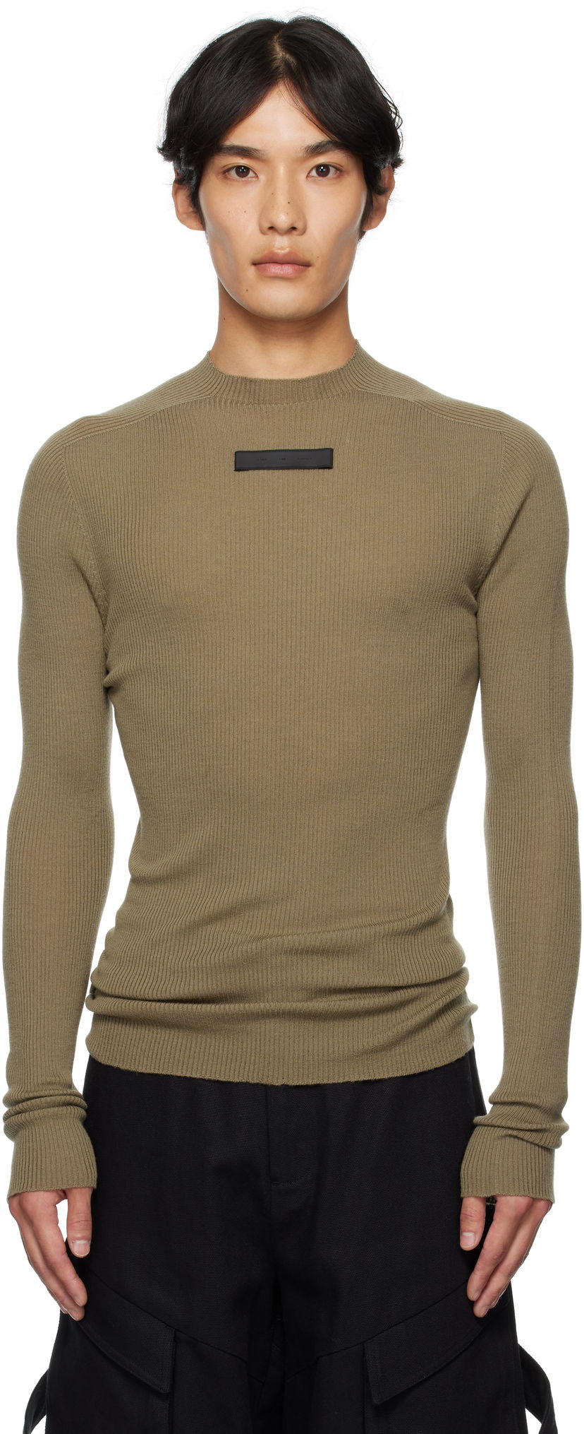 Villapaita HELIOT EMIL HELIOT EMIL Isotropy Knit Long Sleeve Sweater Vihreä | PREAW25_M_07_077_DST19