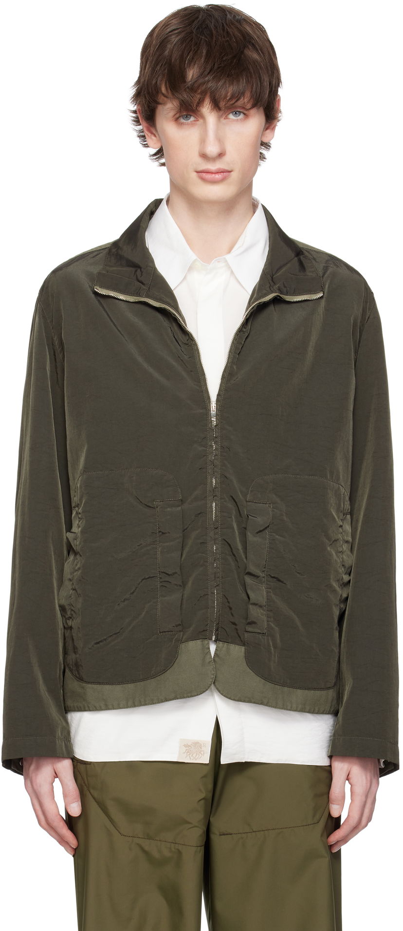 Tuulitakki Ranra RANRA Wanderer Canvas Nylon Jacket Vihreä | AMSS25OW02563