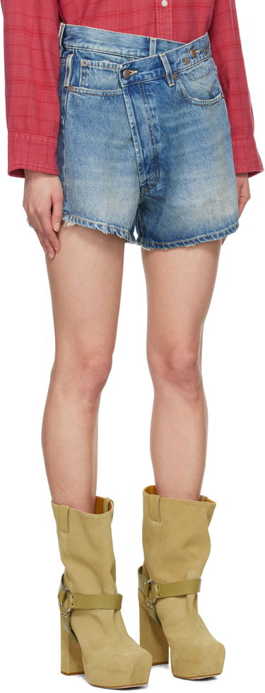 Shortsit R13 R13 Loose Crossover Denim Shorts Sininen | R13W6055-969C, 1