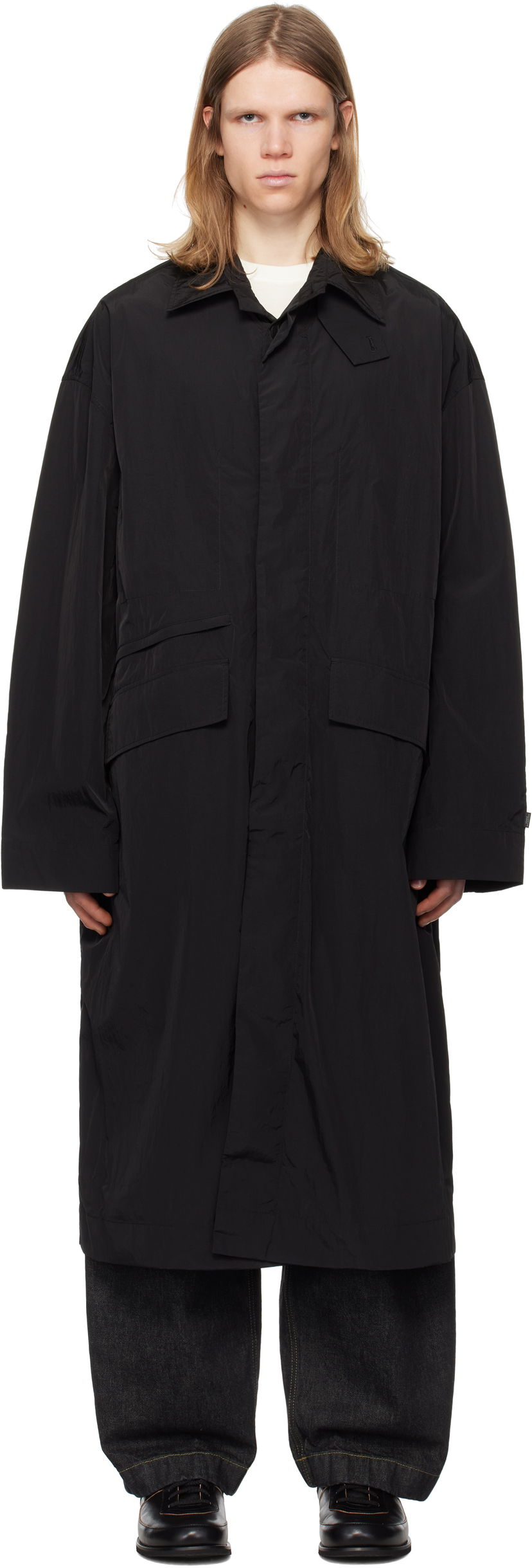 Sadetakki Studio Nicholson Studio Nicholson Rizz Coat Musta | RIZZ SNM - 1328