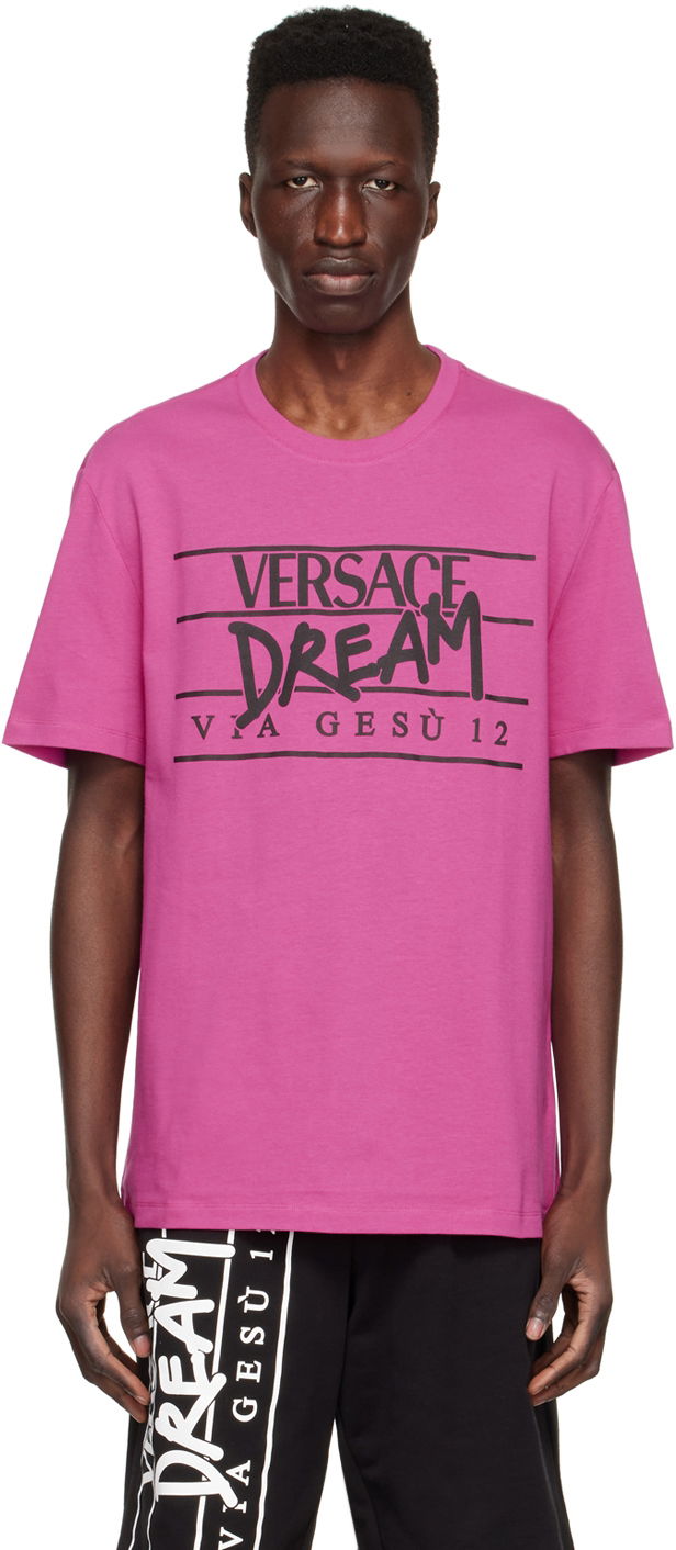 T-paita Versace Cotton T-Shirt Vaaleanpunainen | 1005783 1A04025