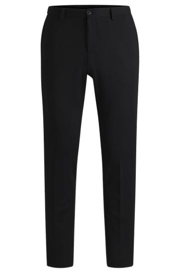 Housut BOSS Slim-Fit Stretch Washable Trousers Musta | 50535084