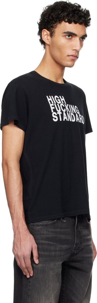 Crop top R13 R13 High F Standards T-Shirt Musta | R13WK001-K117A, 4