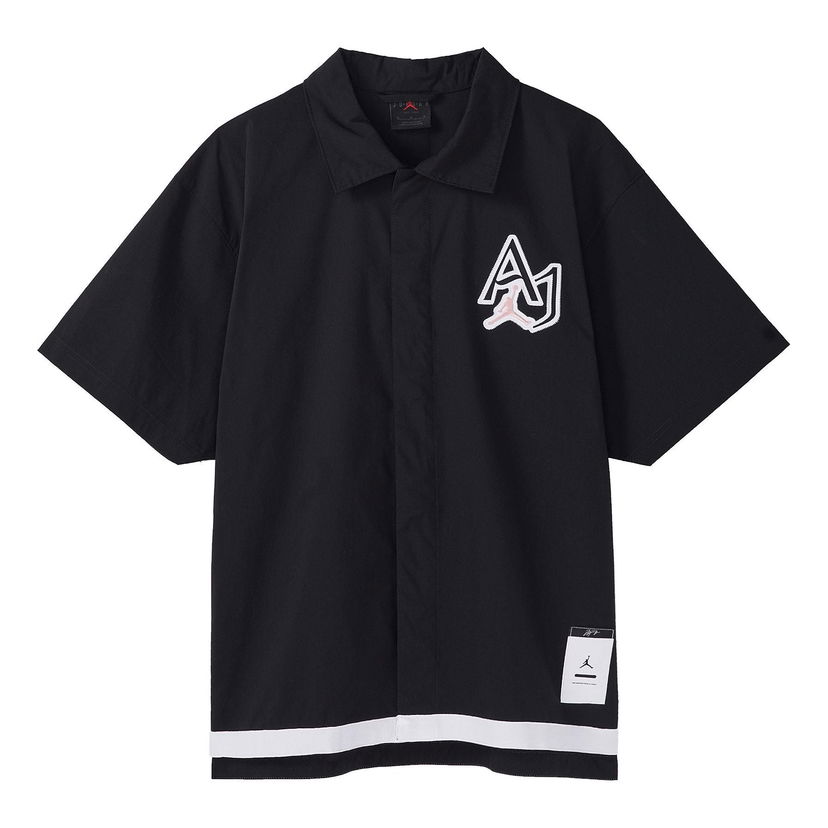 Paita Jordan Air Jordan Logo Embroidered Casual Shirt Musta | DM1417-010