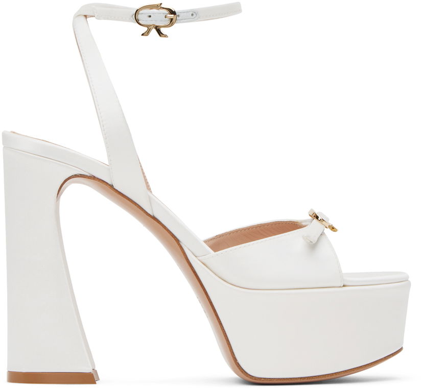 Tennarit ja kengät Gianvito Rossi Gianvito Rossi Maddy Platform Heeled Sandals Valkoinen | G32239.70RIC.RAS