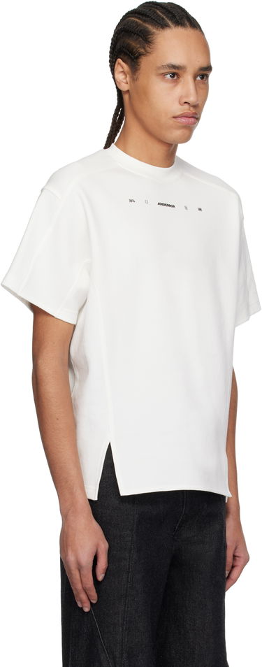 T-paita ADER ERROR ADER error 0103 Split Hem T-Shirt Valkoinen | BO01SSTS0103OW, 1