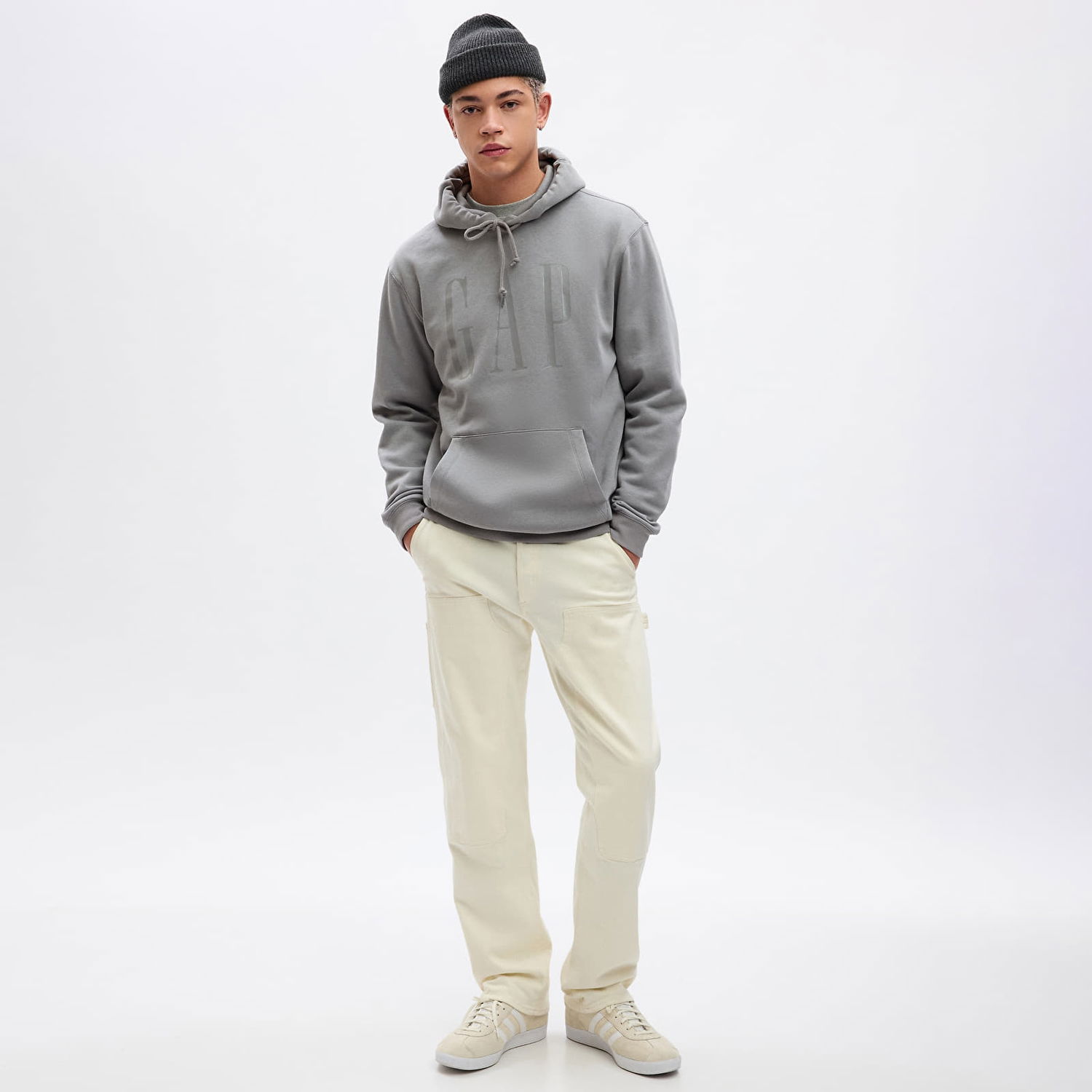 Huppari GAP Shine Logo Hoodie Pilot Grey Harmaa | 829192-02, 0