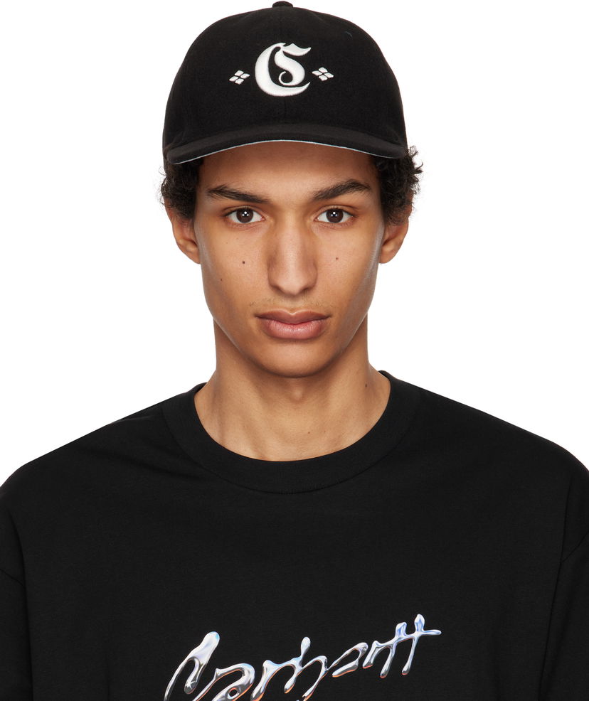 Korkki Carhartt WIP Greatest Hits Logo Cap Musta | I034360